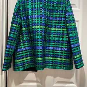 Silk ribbon multi color jacket